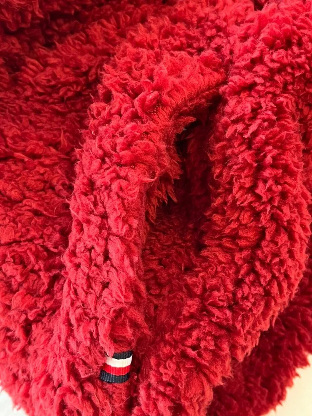 NEW Tommy Hilfiger Sherpa Velour Lounge Set Red Size M